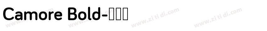Camore Bold字体转换